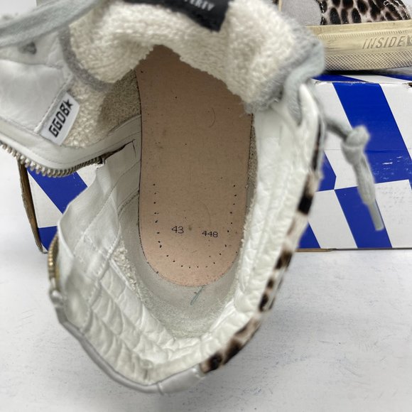Golden Goose High Top SLIDE Leopard Pony Size 43 US 10 - Picture 10 of 12